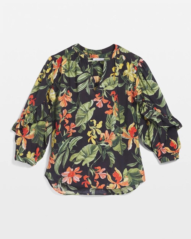 Orchid Ruffle Sleeve Blouse - image 5